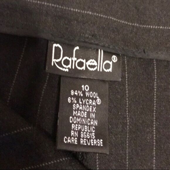 Rafaella Wool Blend Pants Size 10 Gray - Picture 3 of 5